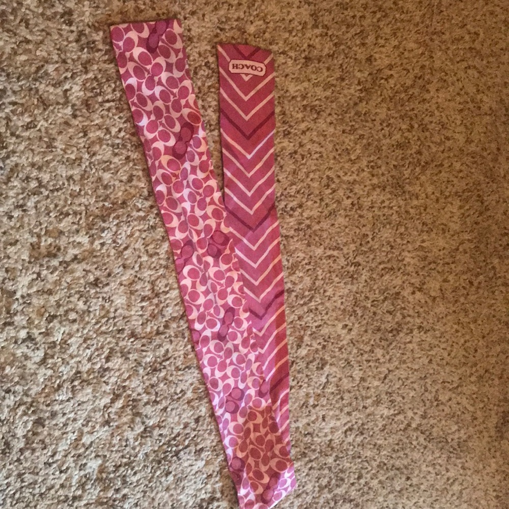 Coach signature C silk scarf